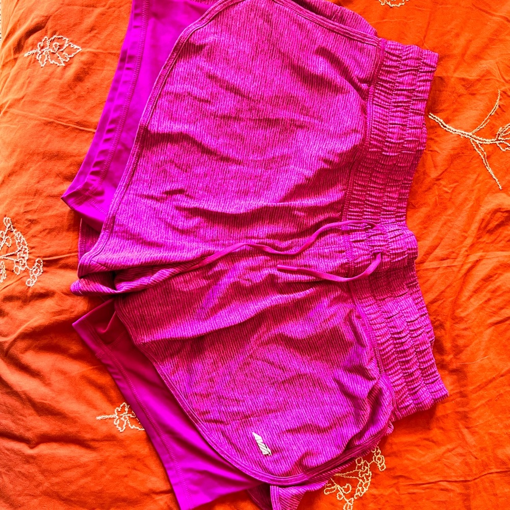 Avia size extra large, pink, underlined, athletic shorts